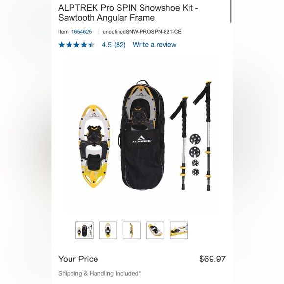 Other Alptrek Pro Spin Snowshoe Kit Poshmark